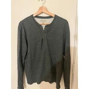 J.Crew Men's Medium Garment Dyed Slub Cotton Yarn Henley